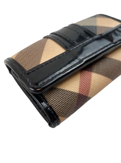 burberry key holder wallet|burberry key ring hard holder.